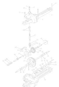 Transmission Diagram and Parts List for 13AM675G062 1999 Yard Machines Lawn Tractor